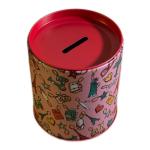 حصالة نقود معدنية بتصميم جذاب