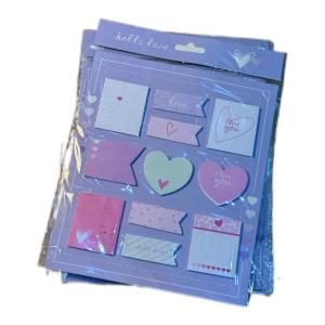 نوتات لاصقة “Hello Love”. (١٢حبة) مجموعة