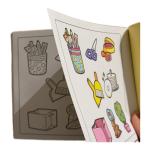 ملصقات تزيين الدفاتر (لصق+لون)