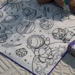 قماش تلوين مرسوم (قماش رسم مخطوطة)