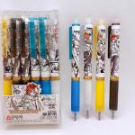 أقلام جِل ممحاة بتصميم أنمي ، أقلام الحبر مع مساحة خاصة