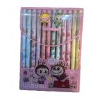 طقم أقلام جل ملونة “لابوبو” – 12 لون