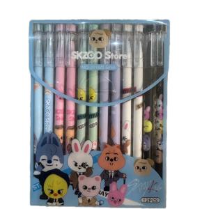 طقم أقلام شخصيات كيوت – SKZOO (12 لون)