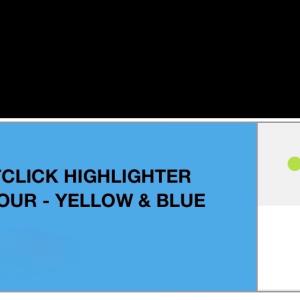 قلم تظليل موريس بنظام الضغط – لونين في قلم واحد MORRIS JustClick Double Colour Highlighter