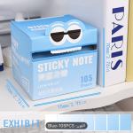 صندوق ملاحظات لاصقة بتصميم كرتوني – 105 ورقة