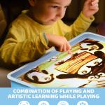 طاولة الإضاءة للرسم بالرمل ، جهاز الرسم بالرمل