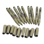 مجموعة أقلام تحديد فنية دقيقة