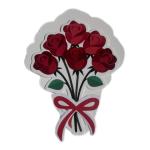 بطاقة شكر وتقدير (بتصميم باقة ورد)