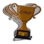 بطاقات تقدير على شكل كأس باللغة الإنجليزية