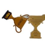 بطاقات تقدير على شكل كأس باللغة الإنجليزية