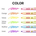 أقلام تلوين باستيل بروائح الفواكه – 6 ألوان/الوان جست كلك justclick