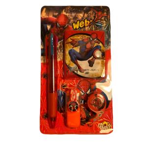 طقم سبايدر مان للأدوات المدرسية