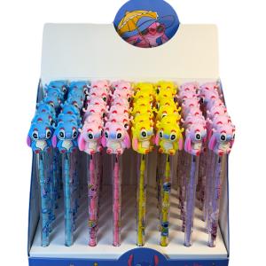 قلم رصاص برأس شخصية كرتوني