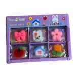 بوكس ممحاة تيبانج متعددة الأشكال – فيونكة وأرنب وبيت وزهرة وتفاحة