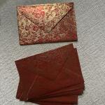 ظروف فخمة مزخرفة – ٤ ألوان فاخرة للتوزيعات الرسائل،العيدية