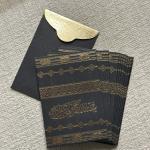 أظرف عيد فاخرة سوداء بزخرفة ذهبية – عساكم من عواده