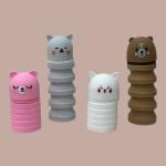 حافظة القطط المصنوعة من السيليكون القابلة للطي ، مقلمة، محفظة