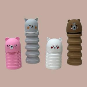 حافظة القطط المصنوعة من السيليكون القابلة للطي ، مقلمة، محفظة