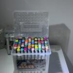 ألوان، ماركر، 96 لون، 80لون, رأس مزدوج  (Superior Art Marker) أقلام التلوين الفنية