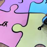 استراتيجية البازل🧩 ، الممغنطة بالكامل  للسبورة ، وسيلة تعليمية، استراتيجيات ،أحجية الأفكار الممغنطة