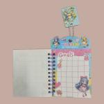 دفتر السحر اللاصق، دفتر تجميعي مزخرف، دفتر الشخصيات السحرية اللاصق