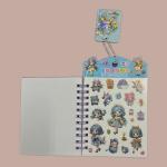 دفتر السحر اللاصق، دفتر تجميعي مزخرف، دفتر الشخصيات السحرية اللاصق