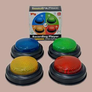 الزر الصوتي المضيء  ومسجل الصوت التفاعلي، زر الإجابة، صوت وضوء ، تسجيل الصوت، ازرار الاجابة