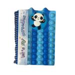 دفتر بغطاء فقاعات وتصميم باندا لطيف