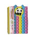 دفتر بغطاء فقاعات – تصميم باندا بالألوان الزاهية