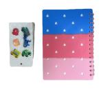 الدفتر المدرسي الملوّن والمزين بشخصيات كرتونية محببة