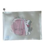 “I’m thirsty”ملف بتصميم قطة لطيفة وكوب عصير