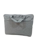 حقيبة لابتوب رمادية أنيقة بحزام كتف قابل للفصل