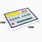 حامل البطاقات المزود بمغناطيس خلفي مقاسA4