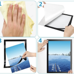 ملف شفاف حامل للورق ممغنط A4