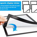ملف شفاف حامل للورق ممغنط A4